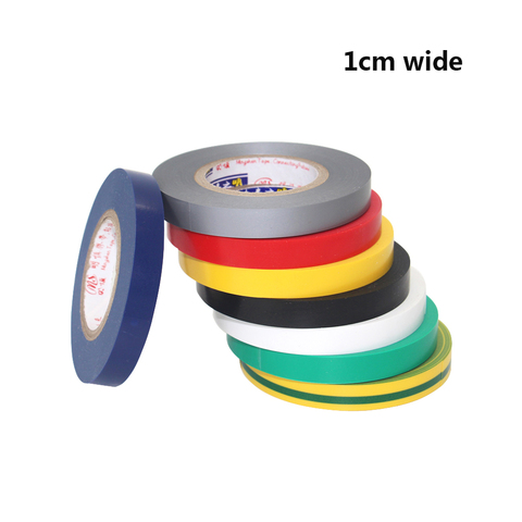6PCS 6 Colors 20m/pcs Electrical Tape Insulation Adhesive Tapes High  Temperature Insulation Tape Waterproof PVC