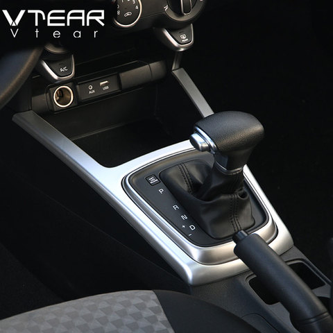 Vtear For Kia Rio 4 Gears frame cover interior U panel circle chrome trim car-styling Mouldings decoration accessory part 2017 ► Photo 1/4