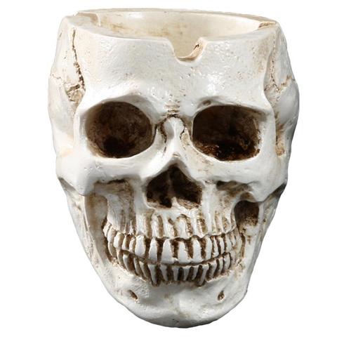 1pc Skull Ashtray Spooky Resin Halloween Decors Bar Decors Smoking Room Accessories For Haunted House Office Bar Home ► Photo 1/6