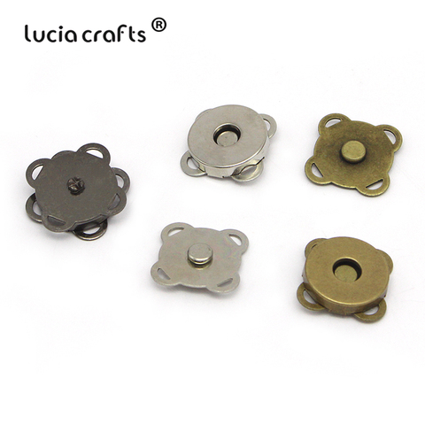 Lucia crafts 5 pairs/lot 10/14/18mm Magnet buckle Metal Snap Fasteners Buttons DIY Sewing Garment Accessories Materials G1209 ► Photo 1/6