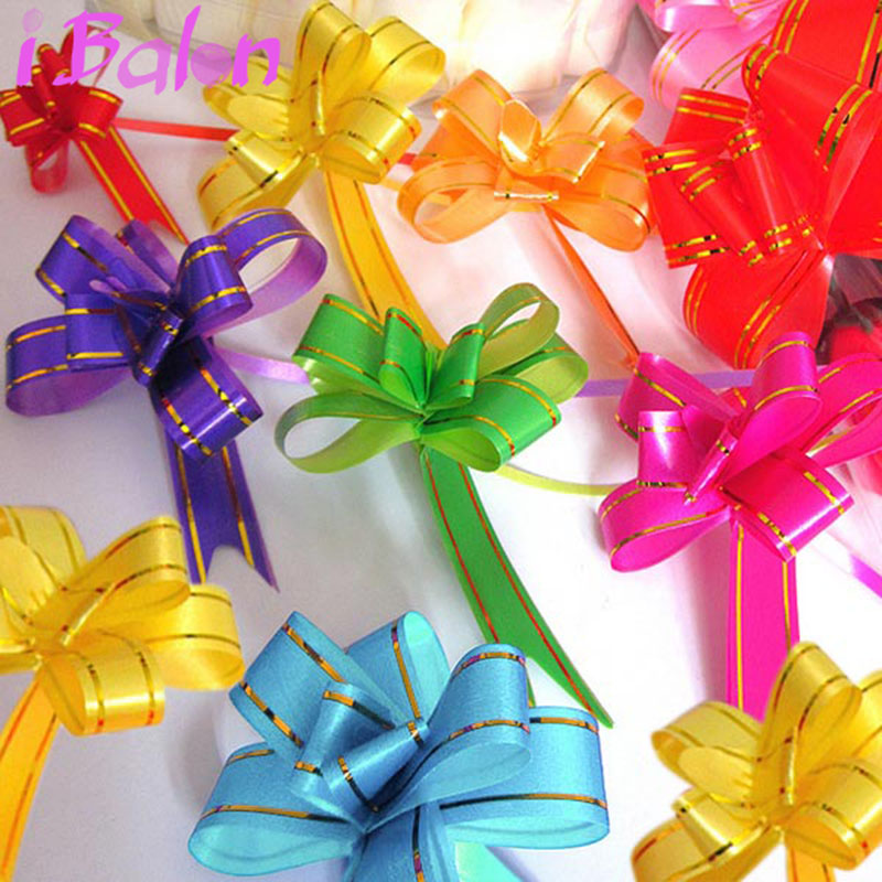 30Pcs Pull Bow Ribbons For Wedding Birthday Party Decoration Flower Gift Wrap US 