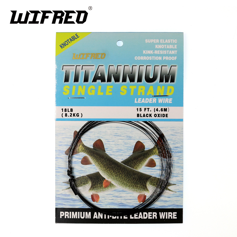 Wifreo 15ft/4.6m No Kink Titanium Leader Line Saltwater Pike Fishing Leaders  / Trace Fly Tying Wiggle Tail Link Wire - Price history & Review, AliExpress Seller - Wifreo store