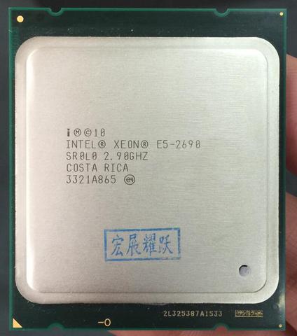 Intel Xeon Processor E5-2690  E5 2690 Eight Core  2.9G  SROL0 C2 LGA2011 CPU 100% working properly PC Server Desktop Processor ► Photo 1/2