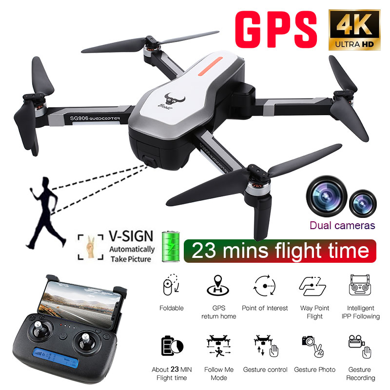 Drone x pro 5G WIFI FPV 1080P HD Camera Dual GPS Foldable RC Quadcopter iO 