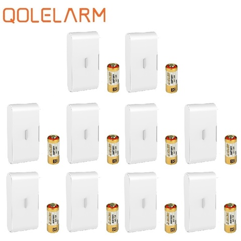 QOLELARM 10pcs 433MHz Wireless glass vibration sensor break detector with baterry for security home WiFi gsm alarm system ► Photo 1/6