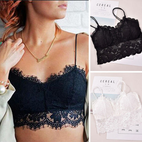 Fashion Casual Women Lady Lace Strap Bras Tops Tube Chest Wrap Bandeau  Underwear Black White - Price history & Review, AliExpress Seller -  Beautiful Handsome Store