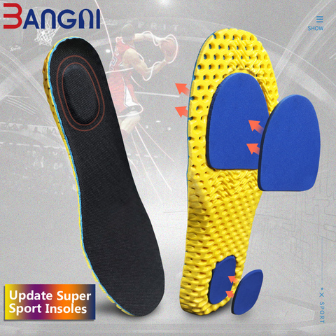 3ANGNI Update Shoes Accessories Light Soft Insoles Ortholite EVA Foam Sport Arch Support Insert Woman Men For Feet Running ► Photo 1/6