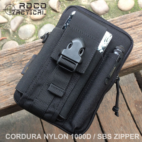ROCOTACTICAL High Quality MOLLE Tactical Waist Packs Made of Cordura Nylon EDC MOLLE Military Hunting Packs with Free Belt Ring ► Photo 1/1
