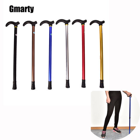 Telescopic Walking Stick Cane Hiking Rubber Tips 6 Grade Alpenstock for Elderly Aluminium Body Climbing Equipment ► Photo 1/6