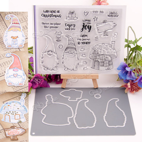 KLJUYP Santa Claus Stamp Metal Cutting Dies Stencils for DIY Scrapbooking/photo album Decorative Embossing DIY Paper Cards ► Photo 1/4