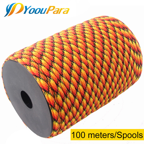 100m Spools Paracord 550 Rope 7 Strand Paracord Outdoor Camping Survival Emergency Equipment ► Photo 1/6