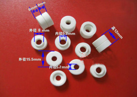 20pcs M5 High Temperature Porcelain Washers Insulating Ceramics Terminals ► Photo 1/1