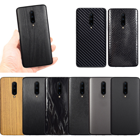 3D Carbon Fiber Sticker For OnePlus Pro Leather Wood Skins