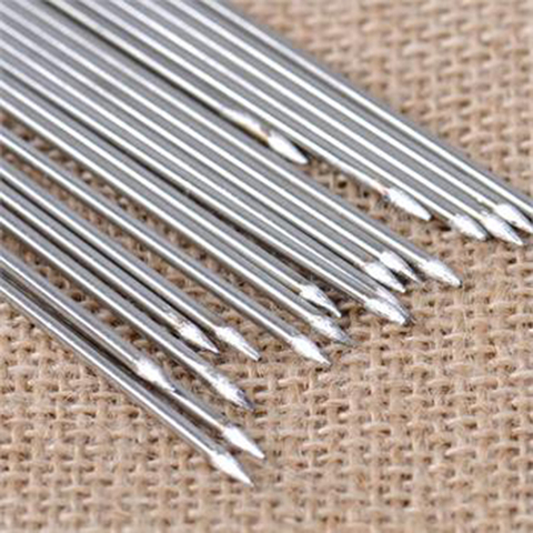 New 50pcs Stainless Steel Barbecue Sticks Skewer BBQ Meat Kebab Kabob Needle 35cm ► Photo 1/5