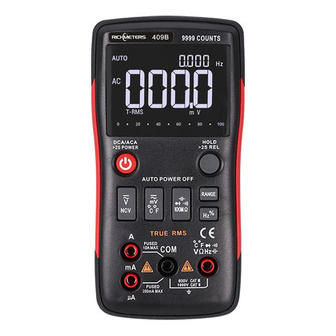RM409B/RM408B True-RMS Digital Multimeter Button 9999/8000 Counts With Analog Bar Graph AC/DC Voltage Ammeter Current Ohm Auto ► Photo 1/6