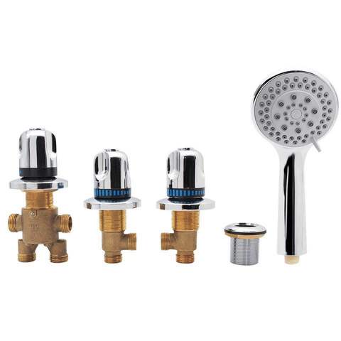 Vagsure Bathtub Faucet Set Brass Switch Control Valve For Cold and Hot Water Tap Faucet Shower Cabin Mixer Faucet Bathroom ► Photo 1/6