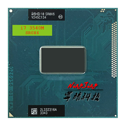 Intel Core i7-3540M i7 3540M SR0X6 3.0 GHz Dual-Core Quad-Thread CPU Processor 4M 35W Socket G2 / rPGA988B ► Photo 1/1