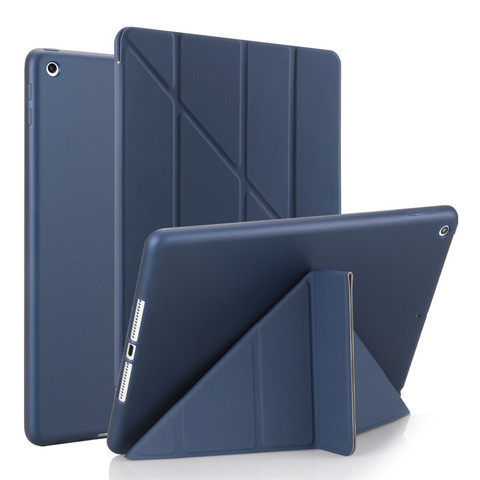 Cover For New Ipad 9.7inch 2017 tablet case thin Smart Wake/Sleep for ipad 9.7inch 2022 Leather Soft TPU Back Cover Stand+Stylus ► Photo 1/6