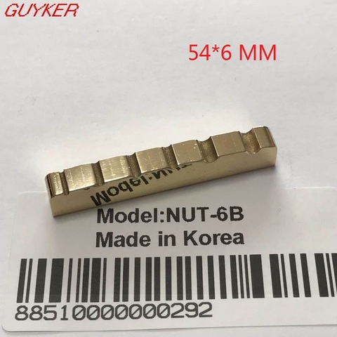 Slotted Brass Bass Nut for Electric Bass Guitar - Size 54*6mm ► Photo 1/2