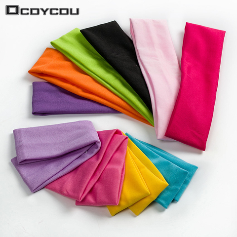 1PC Fashion Style Absorbing Sweat Headband Candy Color Hair Band Popular Hair Accessories for Women ► Photo 1/6