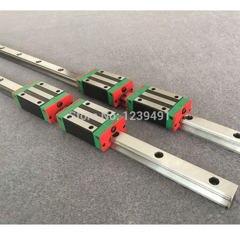 25mm 2pcs HGR25 linear guide rail with 4pcs linear carriage HGH25CA or HGW25CA CNC parts ► Photo 1/2