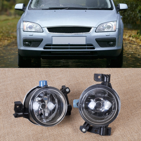 beler 2pcs Black Left + Right Side Fog Lights Lamp 55W 12V 3M51-15K201-AA 3M51-15K202-AA for Ford Focus 2005 2006 2007 ► Photo 1/5