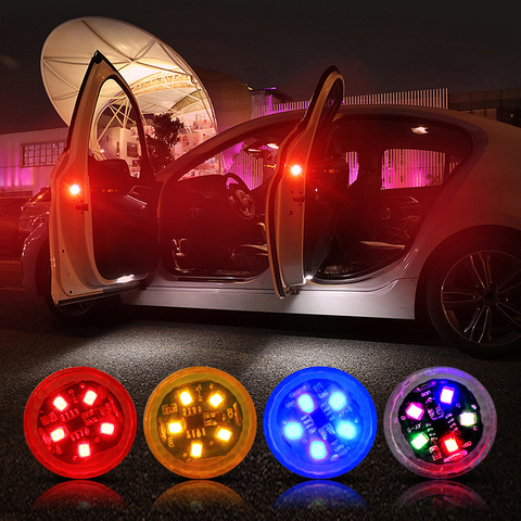 NEW LED Car Door Opening Warning Lights Wireless Magnetic Induction Strobe Flashing Anti Rear-end Collision Safety Lamps ► Photo 1/6
