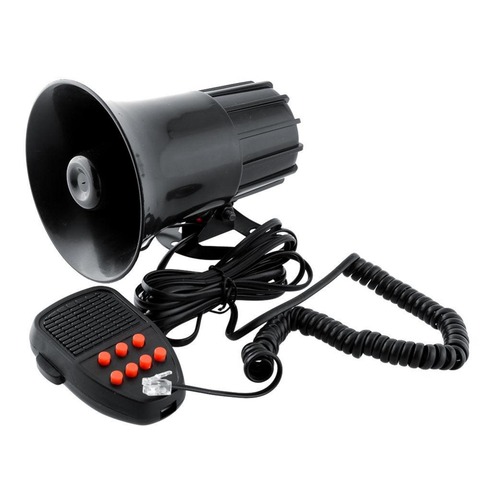 Universal Car Warning Alarm 150DB 12V 7 Sound Loud Police Fire Siren Horn PA Speaker Kit ► Photo 1/1