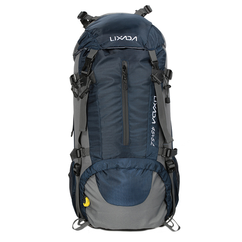 Lixada 50L Large Waterproof Travel Bags Nylon Rucksack Outdoor Sport Backpack with Rain Cover Camping Climbing Trekking Knapsack ► Photo 1/1