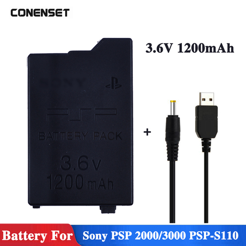 1200mAh 3.6V Replacement PSP Battery for Sony PSP2000 PSP3000 PSP S110 Gamepad For PlayStation Portable Controller Batteries ► Photo 1/6