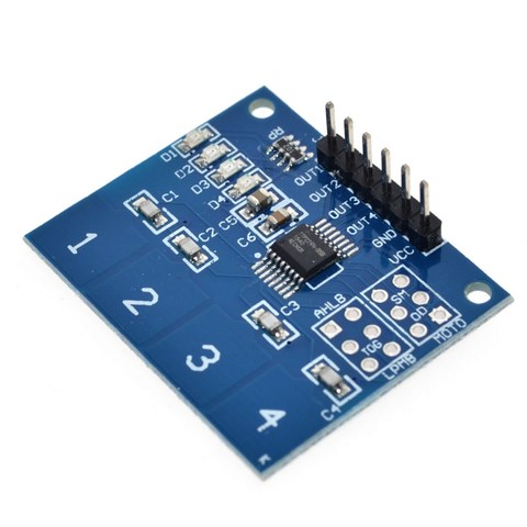 NEW 4Channel Digital Touch Sensor Capacitive Switch Module Button For  TTP224 ► Photo 1/6