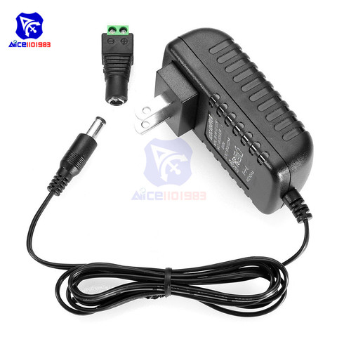AC 100 -240V 0.5A to DC 12V 1A/DC 12V 2A US Plug Power Adapter Transformer 2.1*5.5 mm Power Jack Female Connector for LED Strip ► Photo 1/6