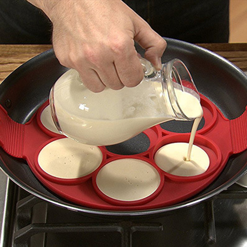 Fried Egg Pancake Maker Nonstick Cooking Tool Round Heart Pancake Maker Egg  Cooker Pan Flip Eggs