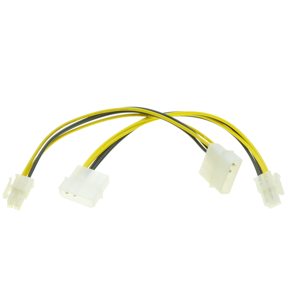 Buy Online 4 Pin Cpu Power Supply To Ide Port Extension Cord Cable Desktop 4pin Atx 12v P4 Power Male To Molex Male Conversion Cable 20cm Alitools