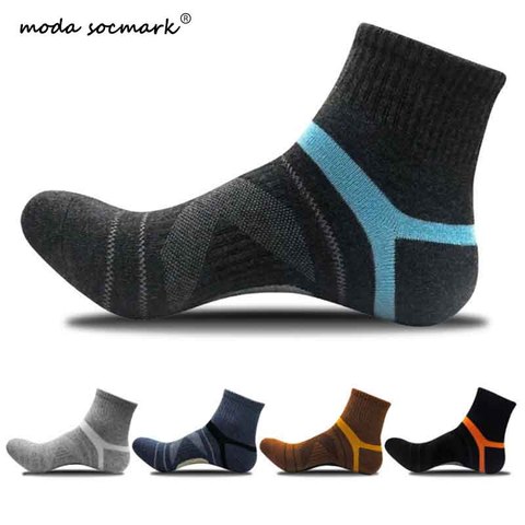 Moda Socmark Hot Sale Men Outdoor Sports Elite Basketball Socks Men Cycling Socks Compression Socks Cotton Bottom Men's socks ► Photo 1/6