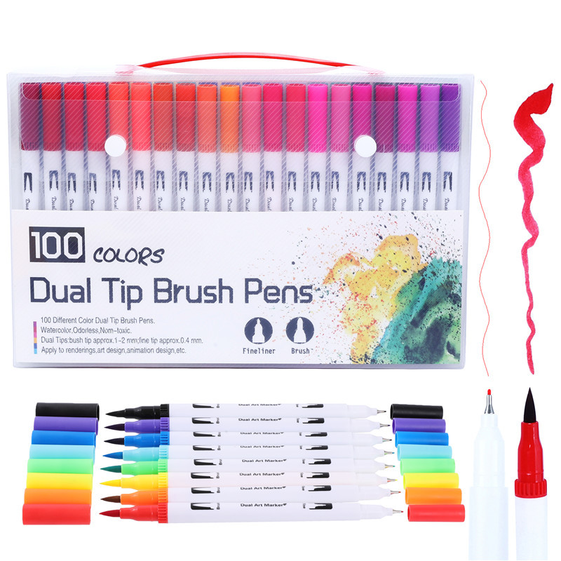 Color pen art marker drawing set colors children watercolor pen safe  non-toxic water washing graffiti