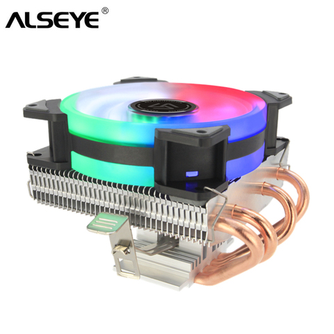 ALSEYE CPU Cooler 4 Heat pipes with 90mm 4pin CPU Fan for LGA 1151/1155/1156/AM2+/AM3+/AM4 ► Photo 1/6