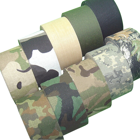 5M Outdoor Duct Camouflage Tape WRAP Hunting Waterproof Adhesive Camo Tape Stealth Bandage Military 0.05m x 5m /2inchx196inch ► Photo 1/6
