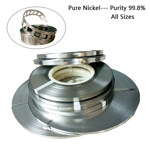 1kg Pure Nickel 99.96% High Purity Pure Nickel Strip For 18650 Battery Spot Welding All Size Lithium Battery Plate Nickel Strips ► Photo 1/6