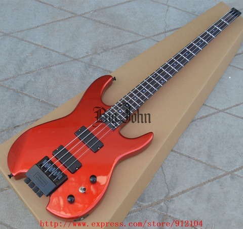 free shipping new headless electric bass guitar in red with basswood body BJF-63 ► Photo 1/6