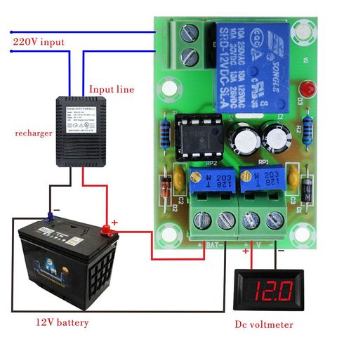 12V Battery Charging Control Board XH-M601 Intelligent Charger Power Control Panel Automatic Charging Power ► Photo 1/5