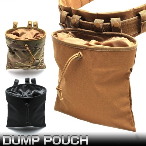 CQC Molle System AR15 Tactical Molle Dump Magazine Pouch Hunting Recovery Bag Drop Pouch Military Accessories ► Photo 1/6