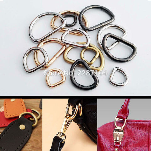 5pcs Metal Heavy Duty Strong Handbag Shoulder Hand Bag Purse Strap Belt Web O Dee D Ring  Buckle Clasp DIY Leather Craft 5 size ► Photo 1/6