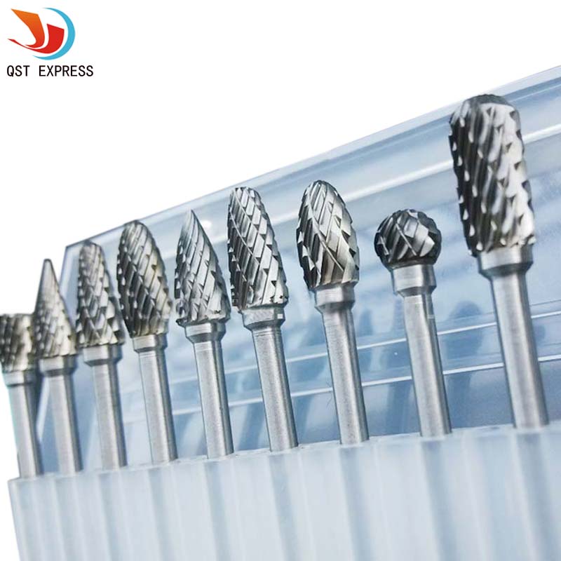 DAUERHAFT Carbide Burr Set Solid Durable for Electric Grinder Electric Rotary Tool 10PCS