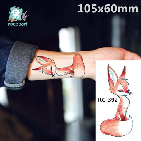 Body Art waterproof temporary tattoos paper for women and Children 3d lovely Fox design small arm tattoo sticker RC-392 ► Photo 1/1