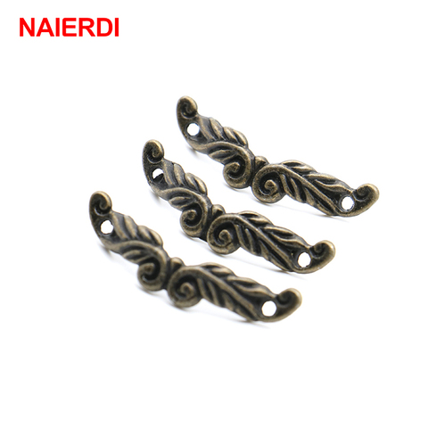 NAIERDI 20PCS Bronze Cabinet Pulls Drawer Handles Antique Jewelry Box Knobs For Drawer Cupboard Door Wooden Furniture Hardware ► Photo 1/6