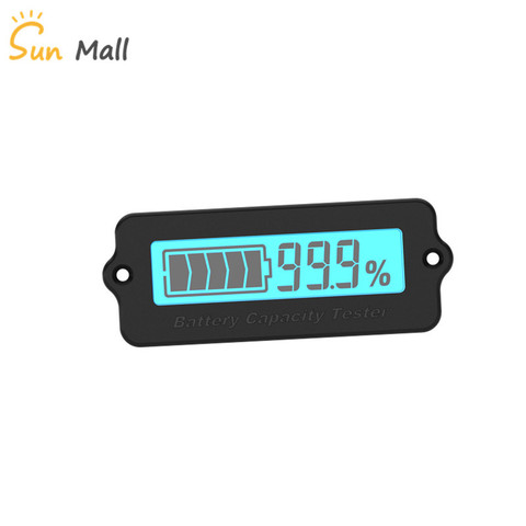 12V 24V 36V 48V Lead-Acid Battery LY6N Recessed Battery Capacity Indicator Tester Voltmeter blue Light battery charge indicator ► Photo 1/2