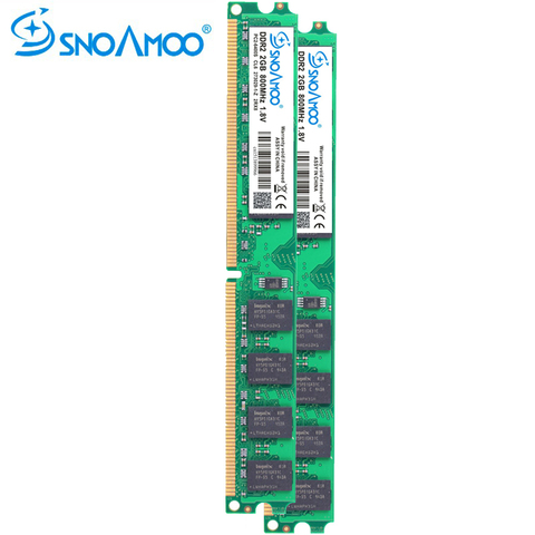 SNOAMOO Desktop PC RAMs DDR2 2GB 667MHz PC2-5300s 1G 800MHz PC2-6400S DIMM 240-Pin 1.8V Stick Computer Memory Lifelong Warranty ► Photo 1/6