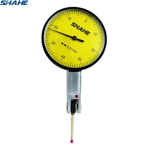 shahe precision tools  0-0.8 mm 0.01 mm  metric dial test indicator with Red jewel metric measuring dial indicator ► Photo 1/5