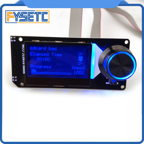 Type B mini 12864 Display MINI12864 V2.1 LCD Screen RGB backlight White Support Marlin DIY With SD Card For SKR 3D Printer Parts ► Photo 1/6